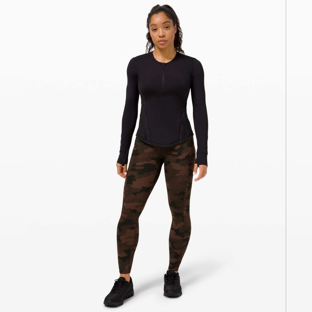 Lululemon Fast and Free Tight II 25" *Nulux Heritage 365 Camo Brown Earth Multi - Picture 15 of 16